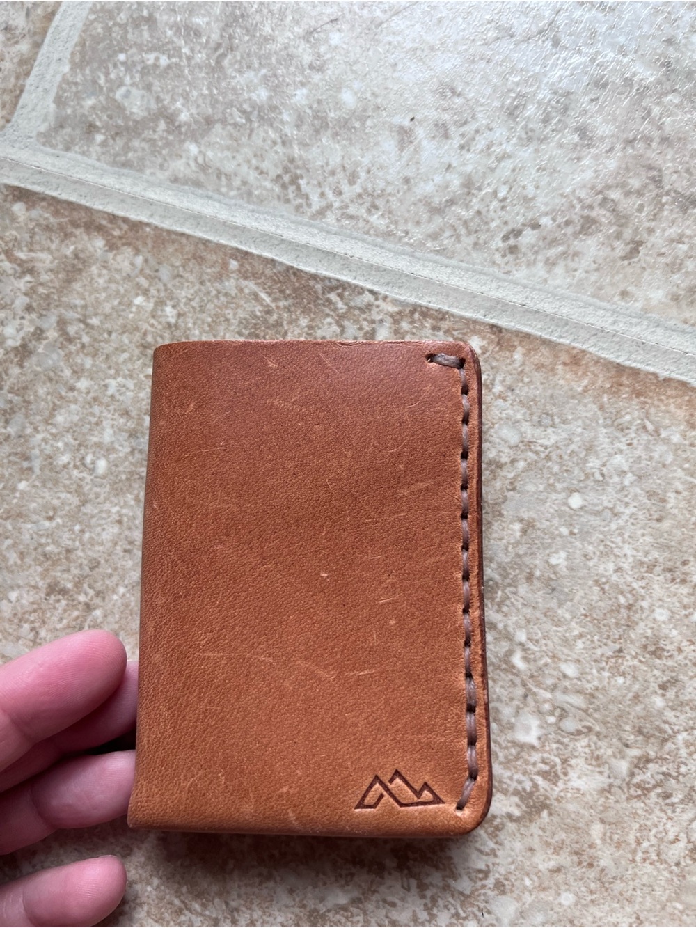 Portland Leather Tan-Brown Slim Card Holder